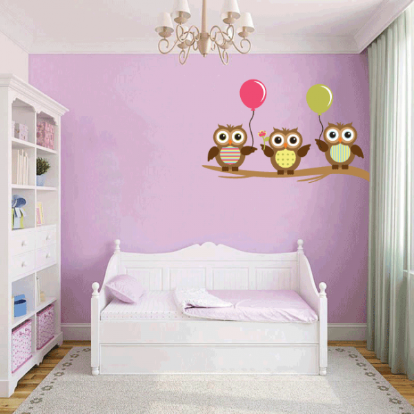 Búhos con globos