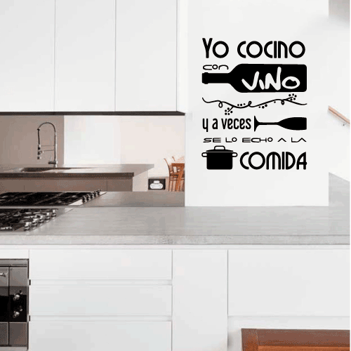 Yo cocino con vino y a veces se lo echo a la comida