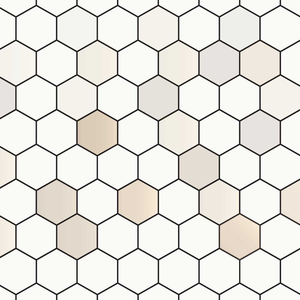 Mosaico hexagonales beige - Imagen 2