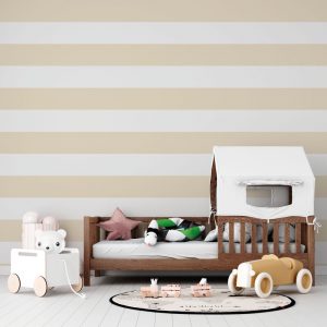 Rayas blancas y beige